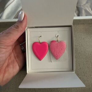🩷 Stella & Dot Pink Heart Earrings 🩷